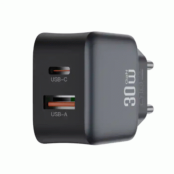 XO L156 GaN kućni punjač 30W – USB-C + USB-A brzo punjenje (PD & QC)